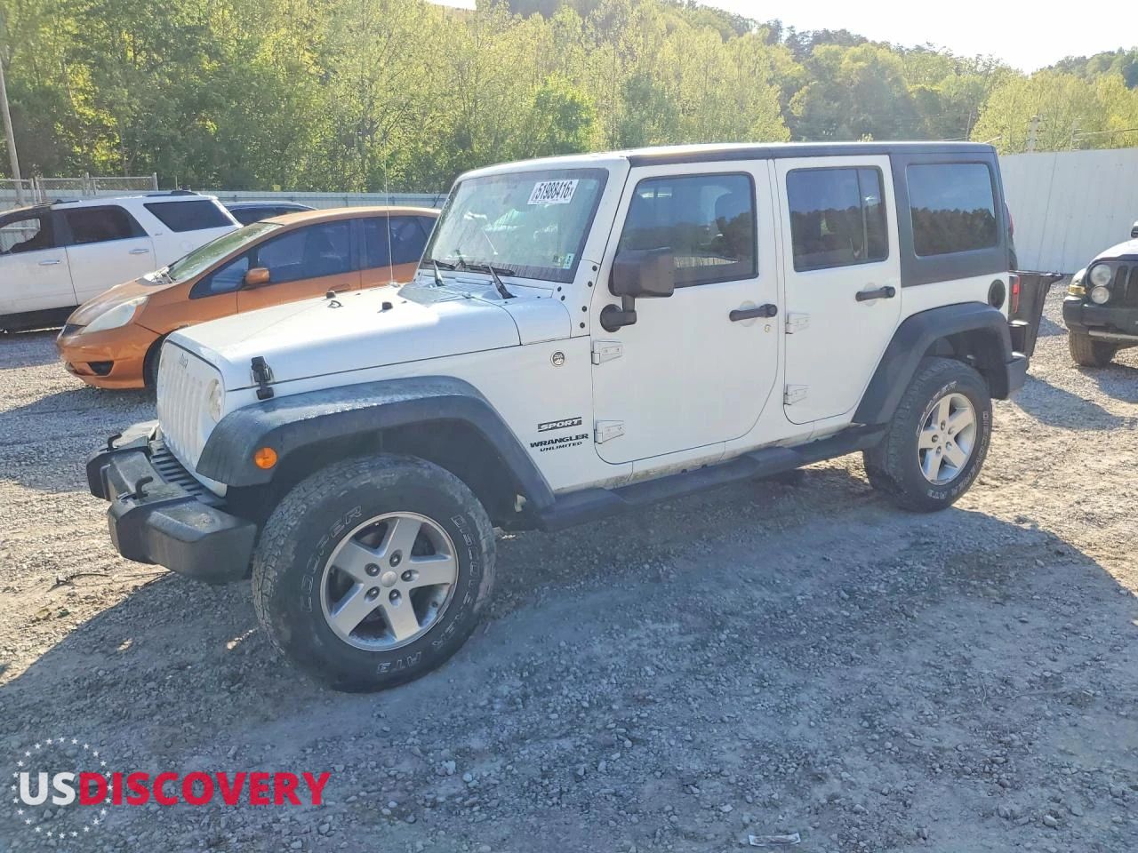 2015 Jeep Wrangler — Front End — auction Copart wv - charleston - 1