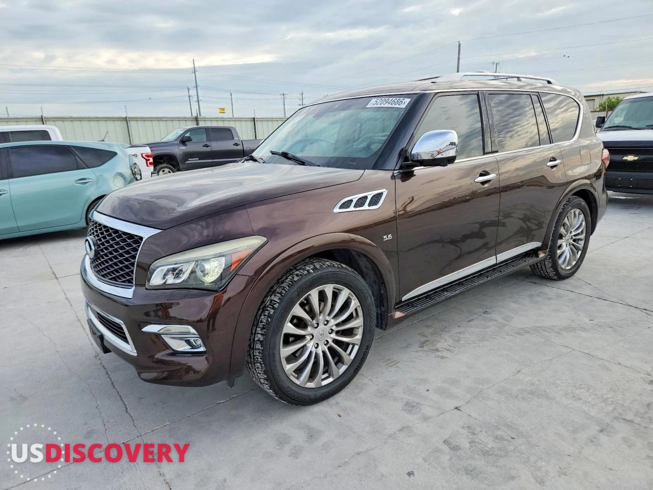 2017 Infiniti QX80 — Hail — aukcja Copart tx - ft. worth - 1