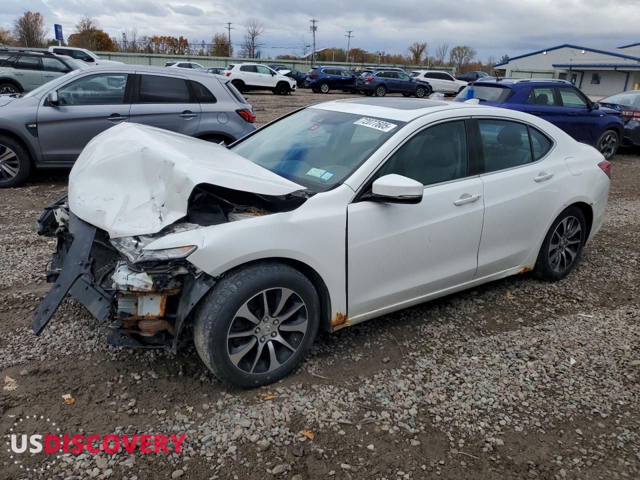 2015 Acura TLX — Front End — aukcja Copart ny - syracuse - 1