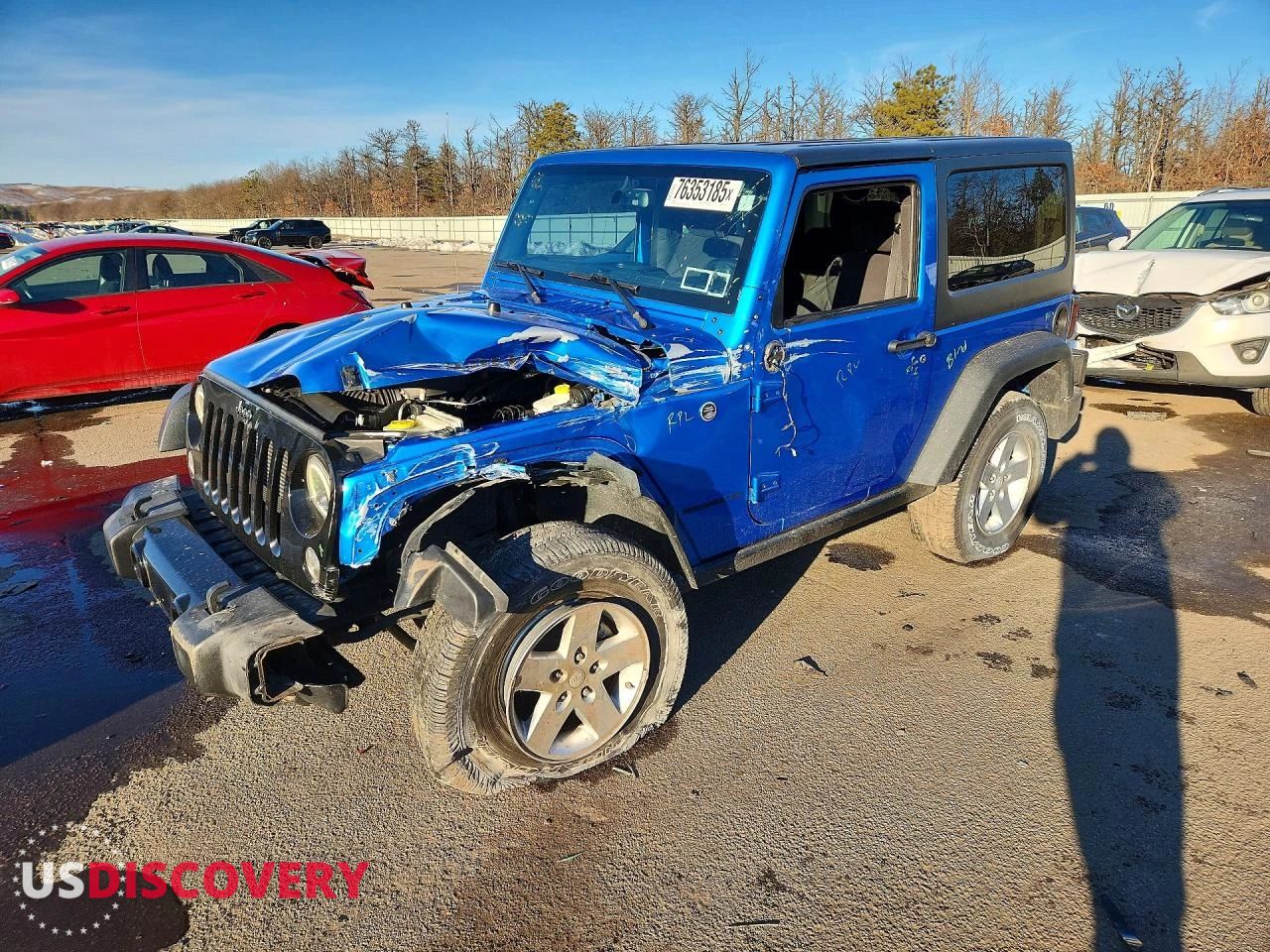 2016 Jeep Wrangler — Front End — aukcja Copart ny - long island - 1