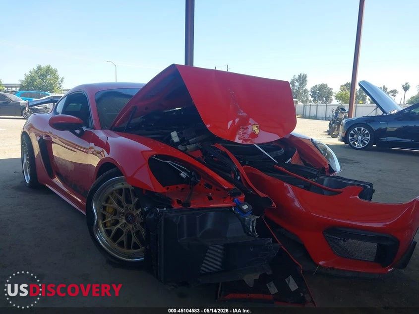 2021 Porsche 718 Cayman — Front End — aukcja IAAI ca - fresno - 1