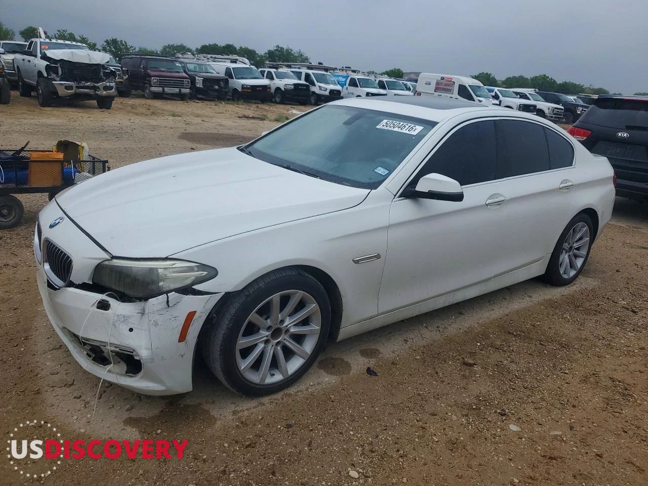 2014 BMW 5er — Front End — aukcja Copart tx - san antonio - 1